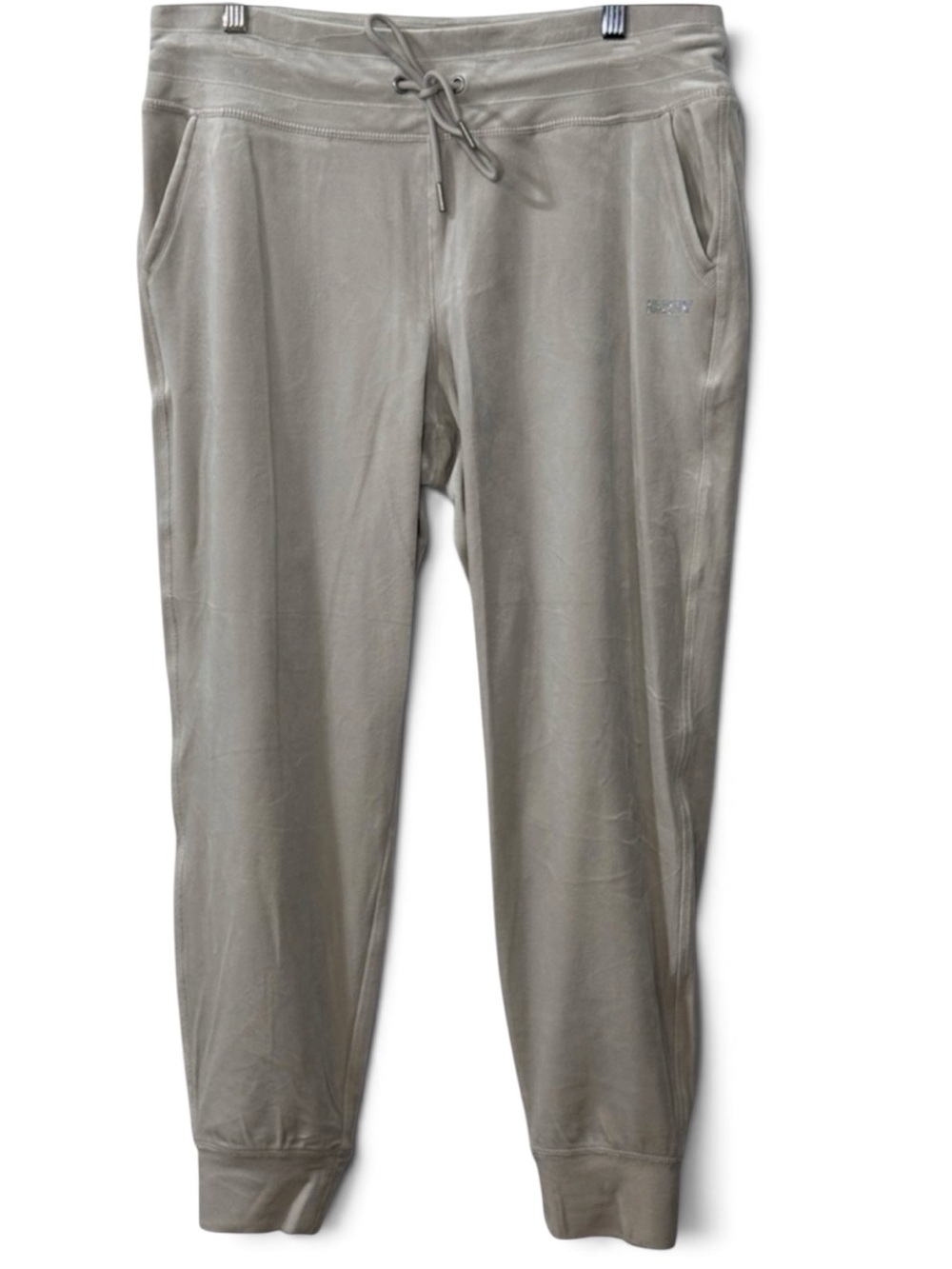 DKNY Sport Woman’s Taupe Velour Jogger Pants - Size Medium